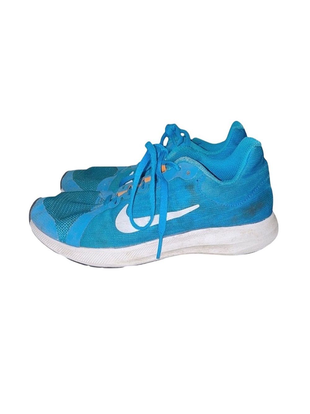 NIKE Boy's Blue And White Athletic Shoes Size 5
